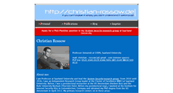 Desktop Screenshot of christian-rossow.de